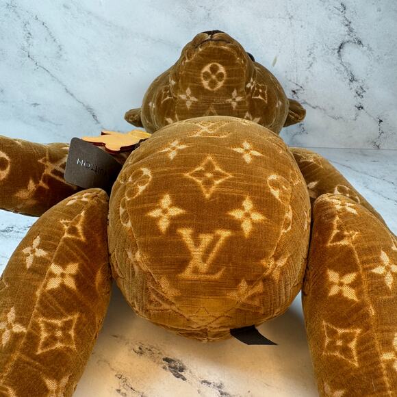 Louis Vuitton Teddy Bear Monogram Doudou Plush Velour 2005 RARE Numbered 012/500 - Picture 10 of 10